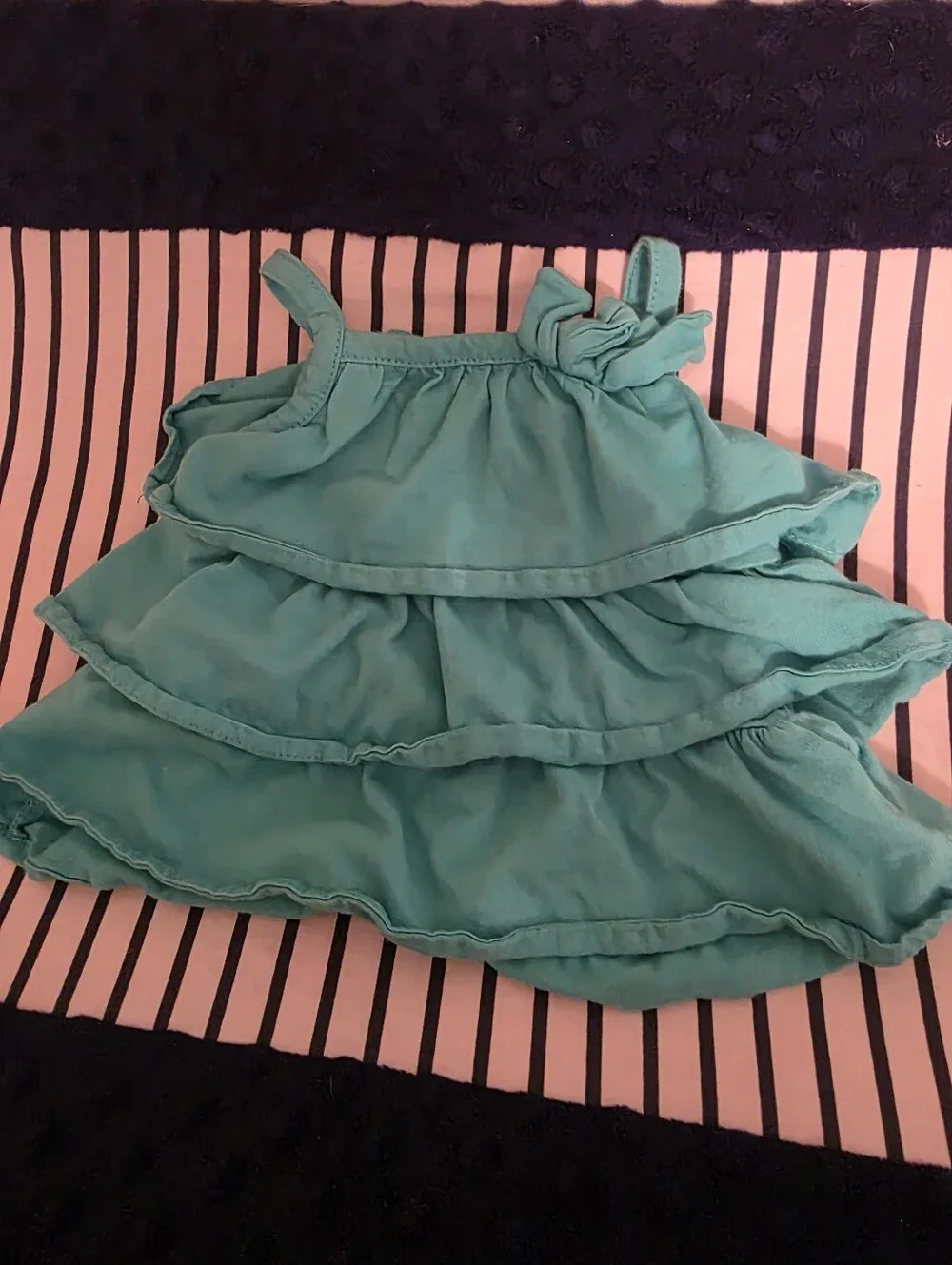 Carter's Teal Tiered Ruffle Dress - 3mon